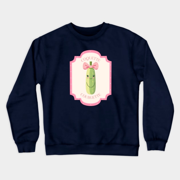 Coquette Courgette Crewneck Sweatshirt by IllustrasAttic